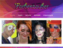 Tablet Screenshot of farbenzauber-nadja.com